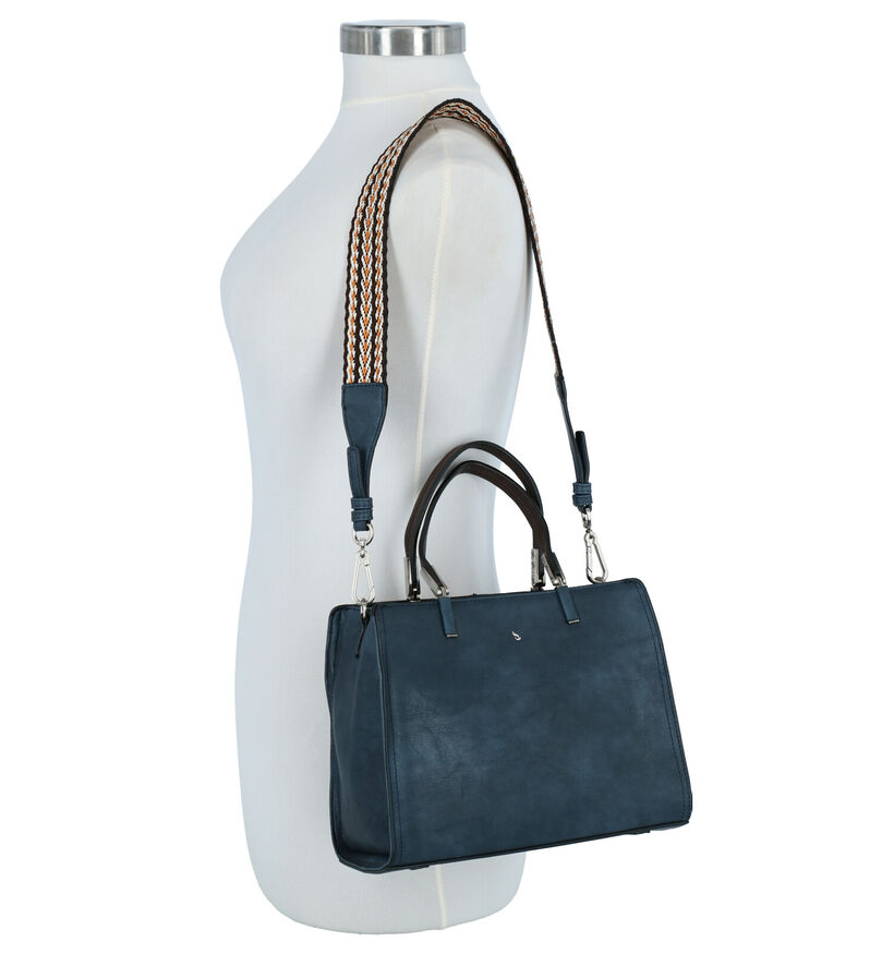 Abbacino Langarita Sac à Main en Bleu en simili cuir (262532)