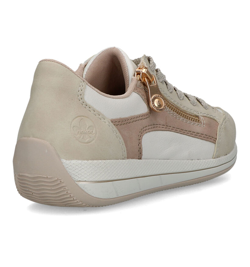 Rieker Beige Sneakers voor dames (320328) - geschikt voor steunzolen