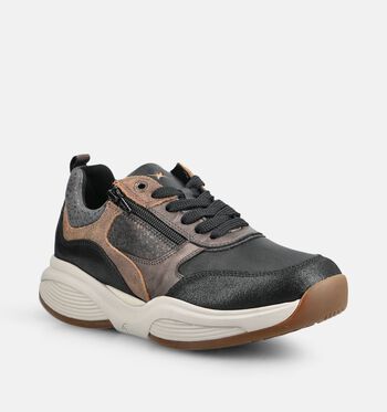 Xsensible Stretchwalker Low Sneakers Zwart