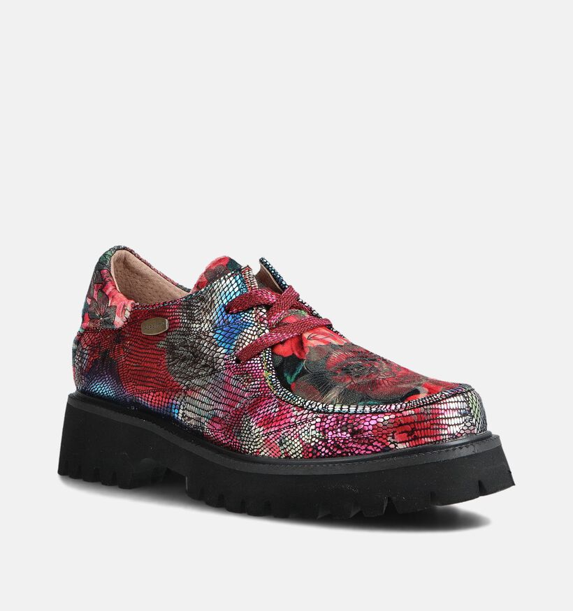 Laura Vita Ifcigo Chaussures à lacets en Rouge/Noir pour femmes (364976)