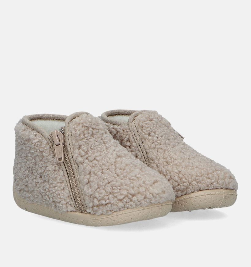 Milo & Mila Pantoufles pour bébé en Beige pour filles, garçons (332277)