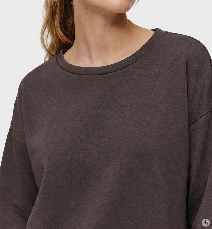 comma Sweatshirt en Brun fonc&eacute; pour femmes (379419)