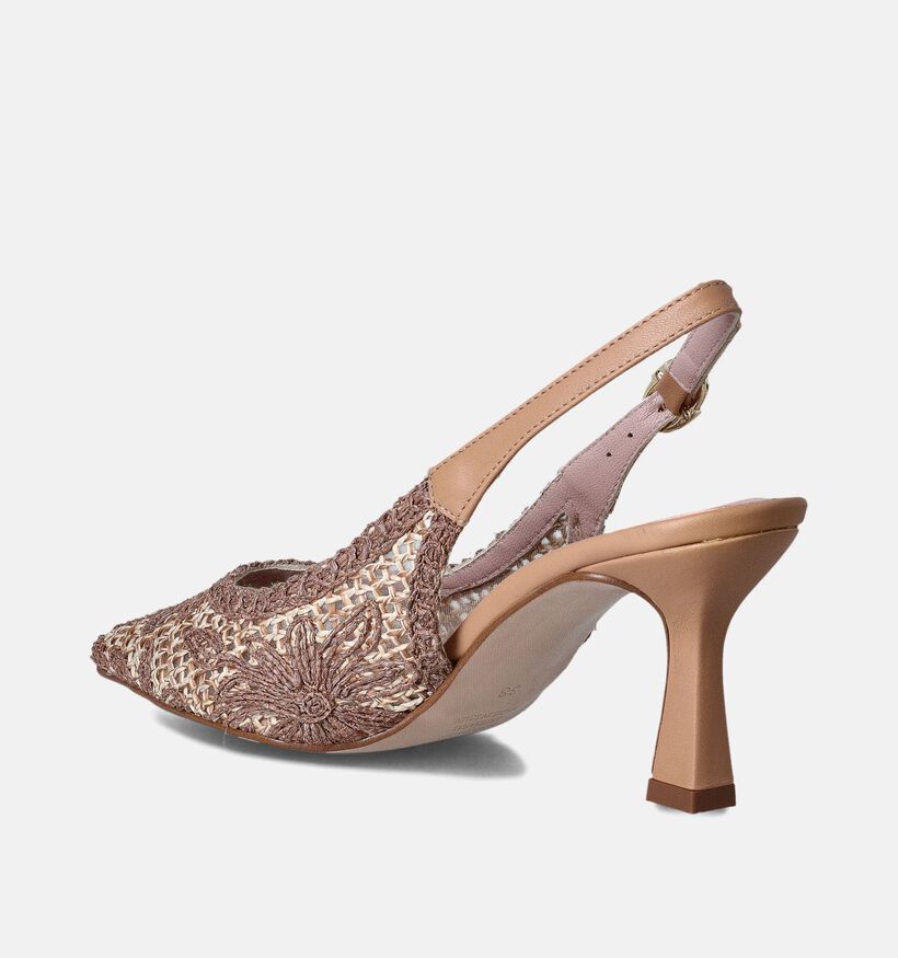 Pedro Miralles Bruine Slingback Pumps voor dames (357627)