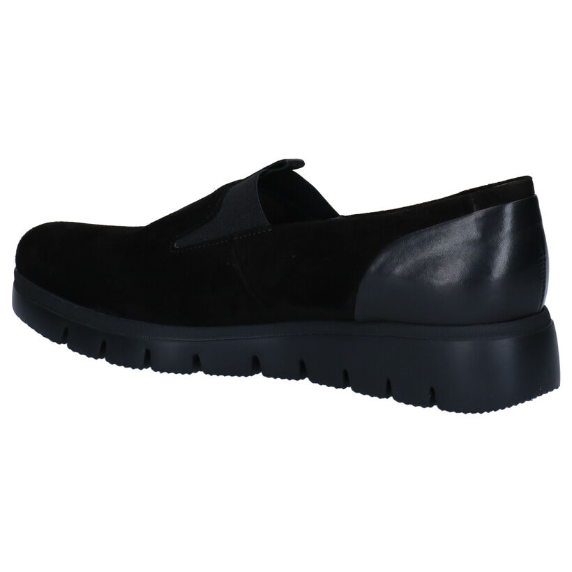 Gabor Best Fitting Chaussures slip-on en Noir en nubuck (282412)