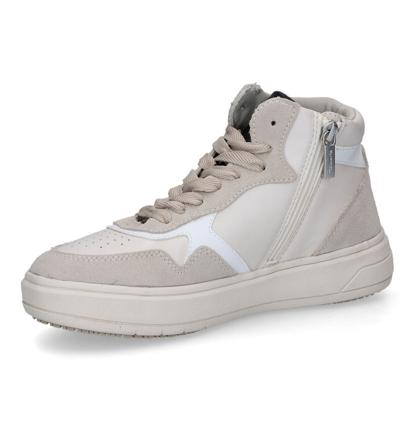 Tamaris Beige Hoge Sneakers voor dames (313194) - geschikt voor steunzolen