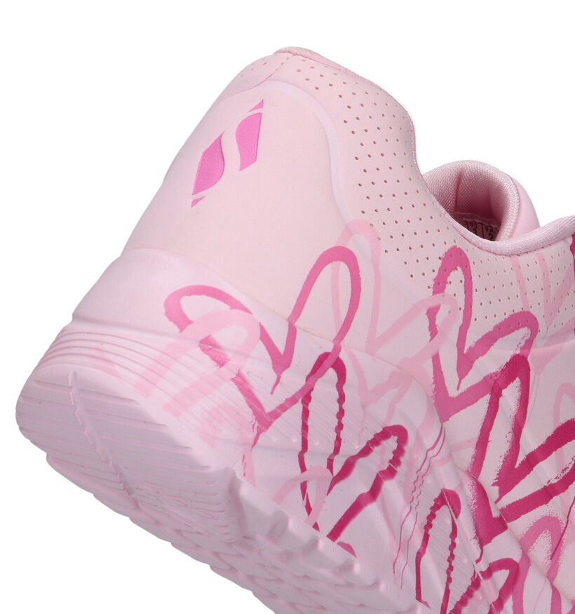 Skechers X J Goldkrown Uno Lite Baskets en Rose pour filles (334317)