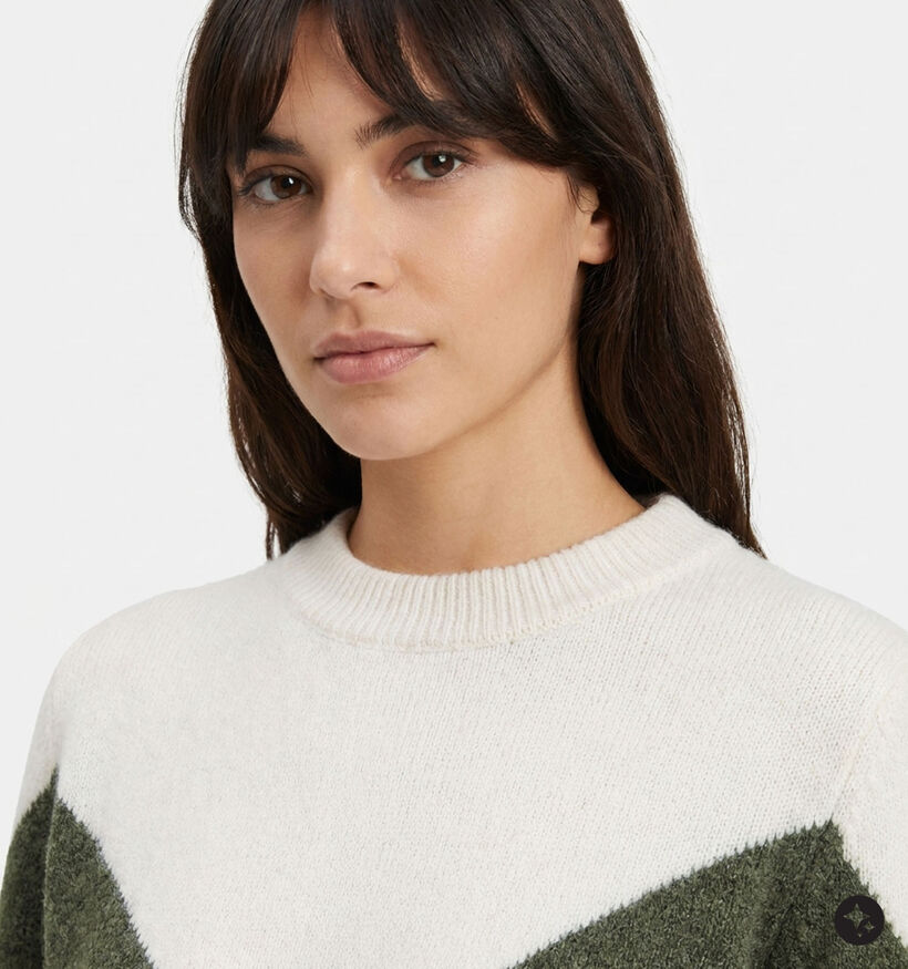 Vero Moda Plaza Groene/Beige Trui voor dames (377627)