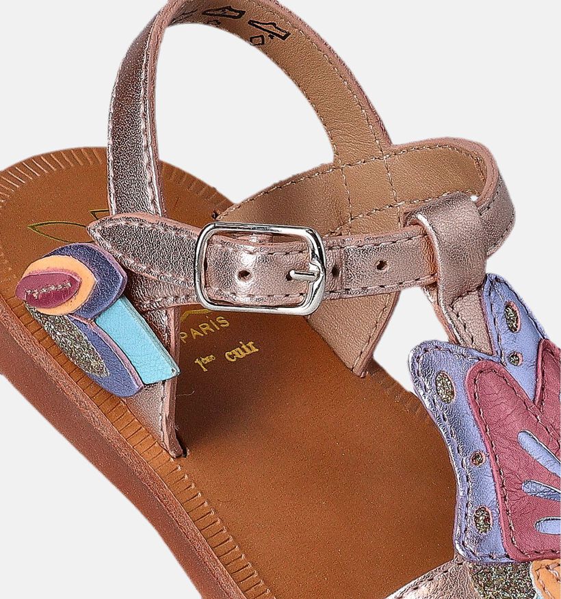 Pom d'Api Plagette Papillon Bronze Sandalen voor meisjes (354611)