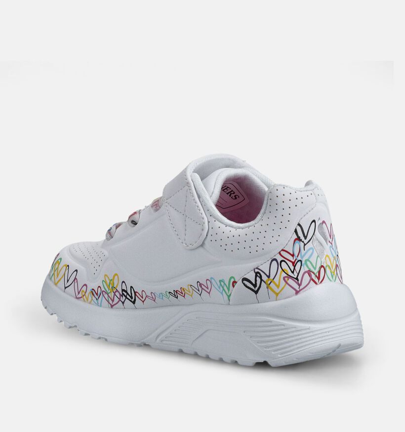 Skechers Uno Lite Witte Sneakers voor meisjes (367814)