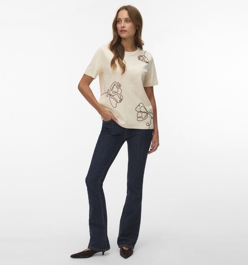 Vero Moda Irene Beige T-shirt voor dames (377618)