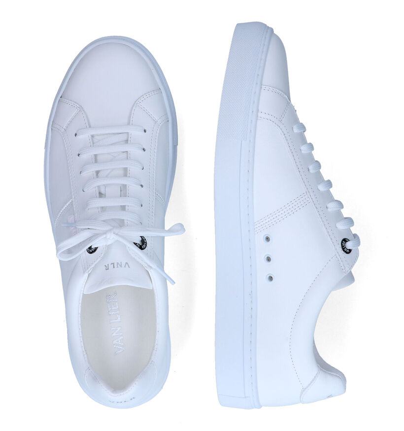 Van Lier Chaussures plates en Blanc en cuir (307838)