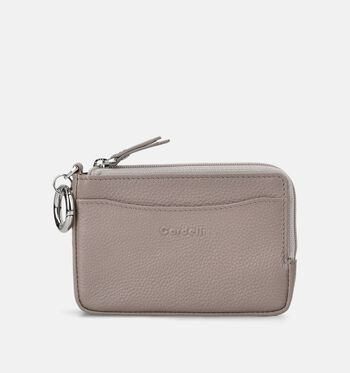 Euro-Leather Portemonnees Zwart/Cognac/Taupe