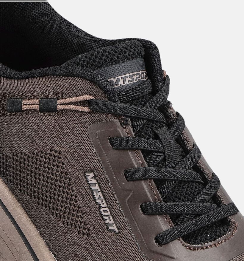 Marco Tozzi Donkerbruine Sneakers voor heren (377516) - geschikt voor steunzolen