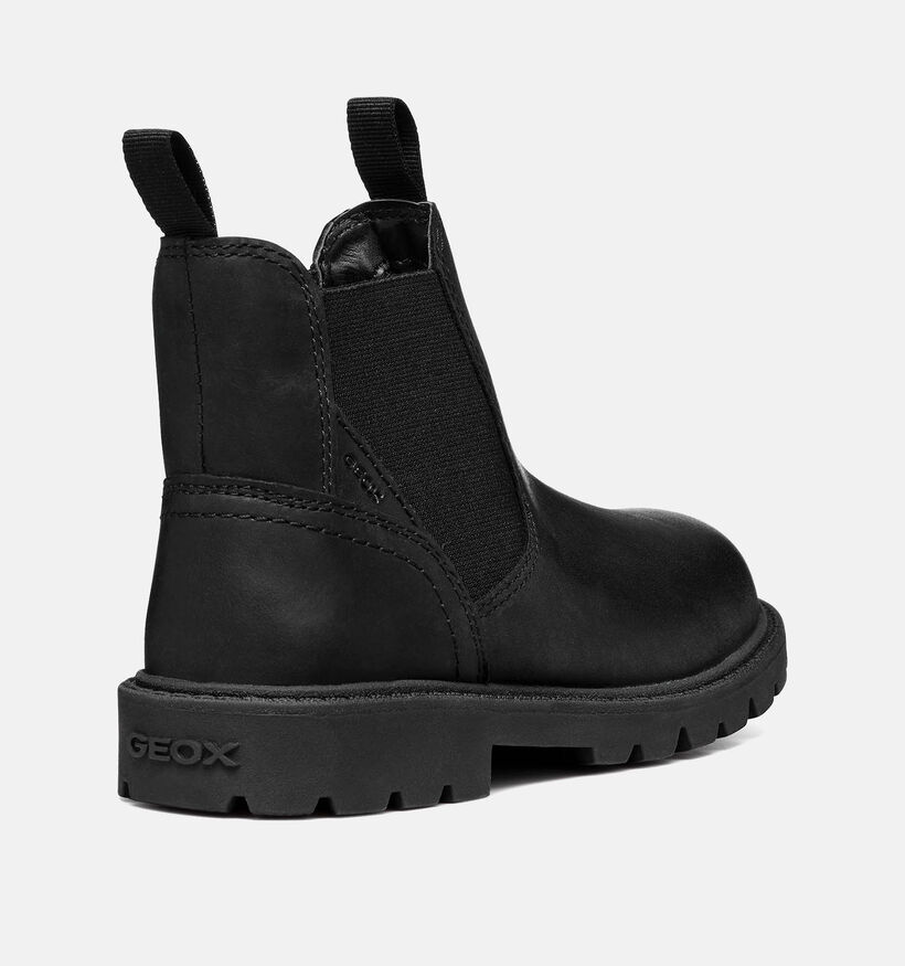 Geox Shaylax Zwarte Chelsea boots voor jongens (345908) - geschikt voor steunzolen