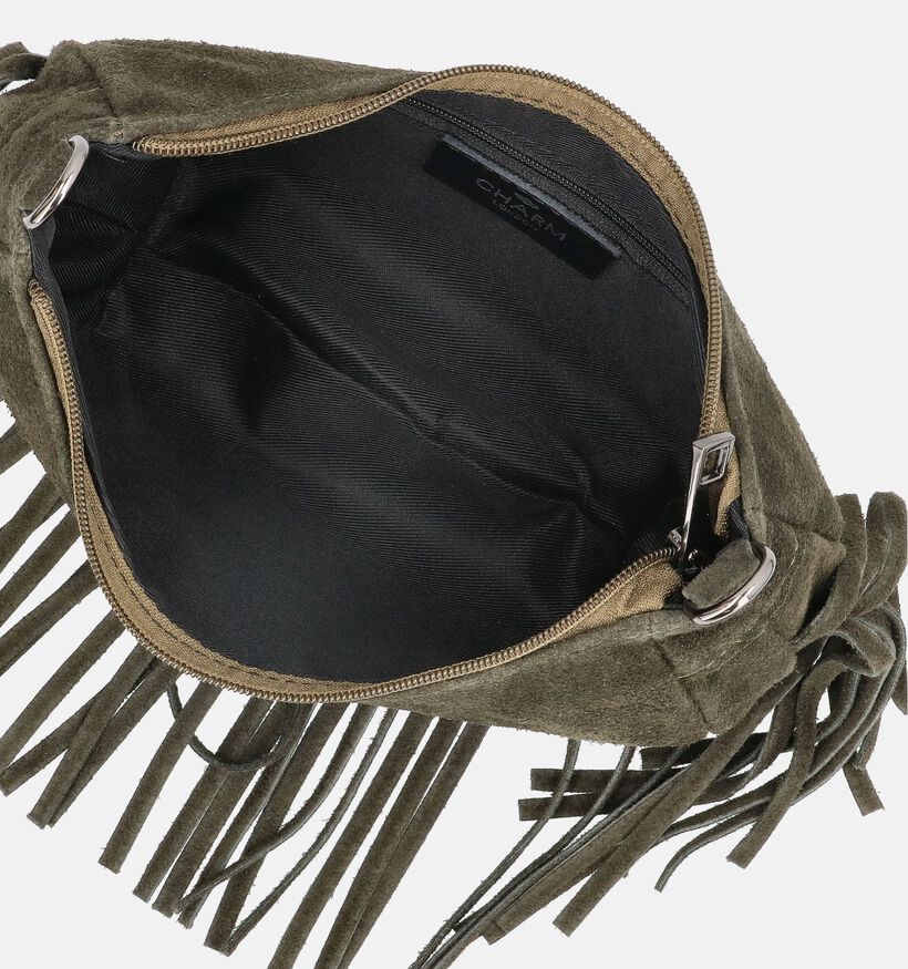 Charm London Fringes Groene Schoudertas voor dames (373491)