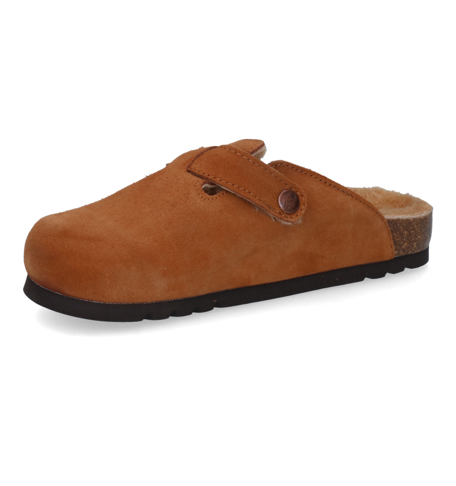 Pantoufles cognac