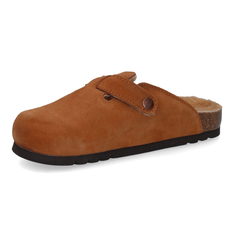 Scholl Fae Pantoufles en Cognac pour femmes (316951)