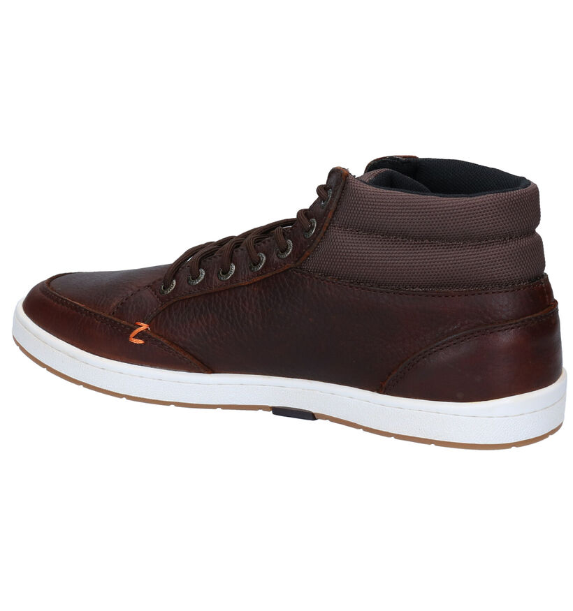 Hub Industry 2.0 Bottines en Cognac pour hommes (314729) - pour semelles orthopédiques