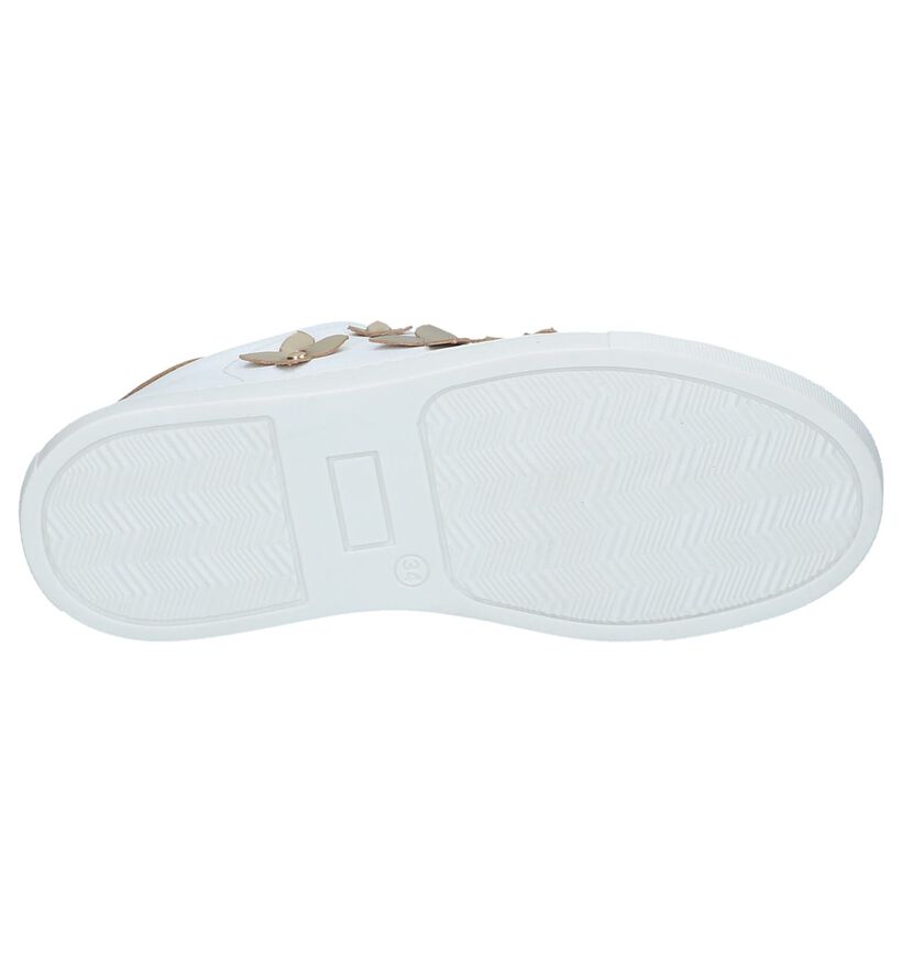 Witte Sneakers Hampton Bays met Laké Bloemen in lakleer (213233)