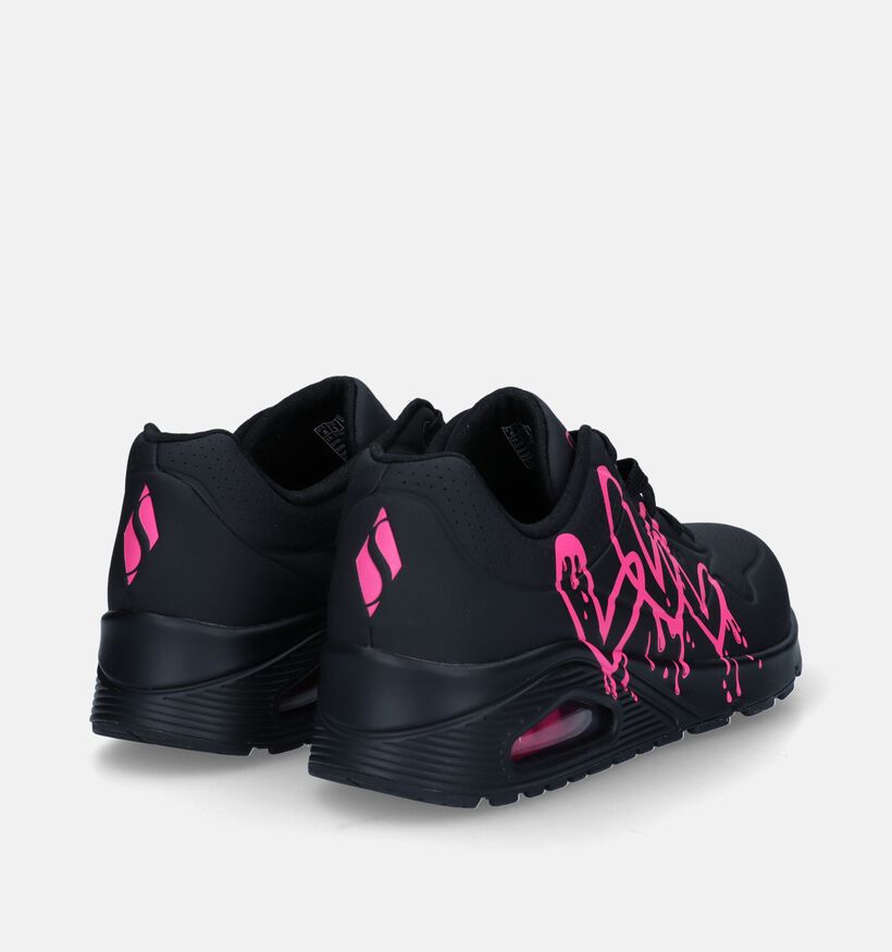 Skechers Uno Dripping In Love Baskets en Noir pour femmes (334203)