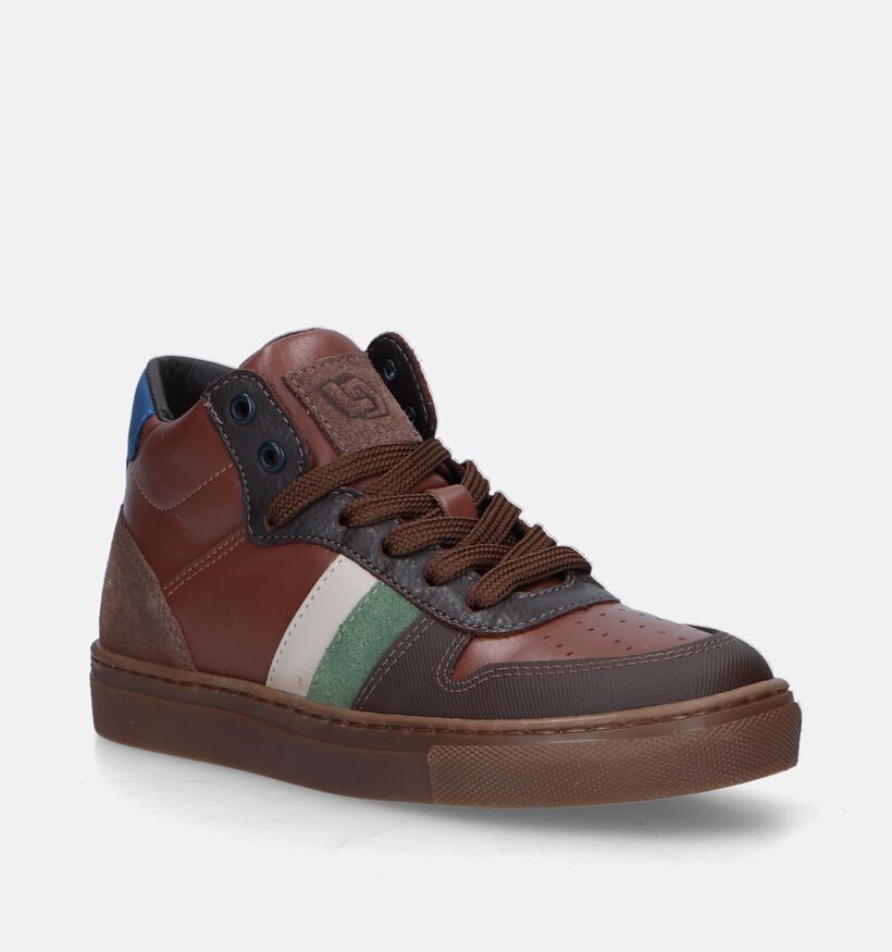 Little David Liam Bruine Bottines voor jongens (348117) - geschikt voor steunzolen