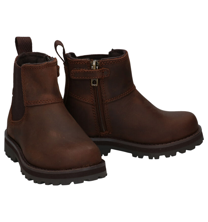 Timberland Courma Kid Chelsea Bottines en Marron pour garçons (313039) - pour semelles orthopédiques