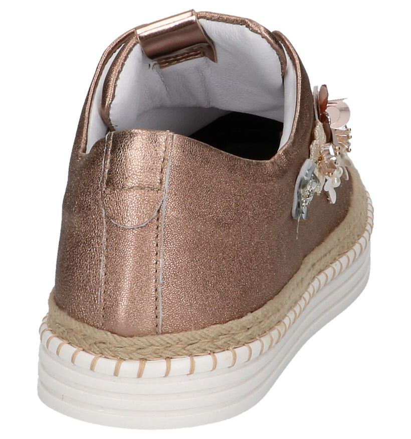 Rose Gold Hampton Bays Sneakers in leer (218909)