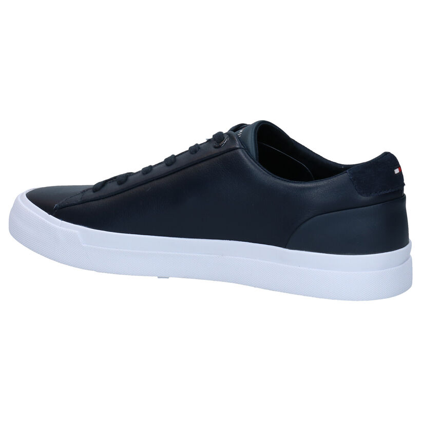 Tommy Hilfiger Corporate Blauwe Veterschoenen in kunstleer (279961)