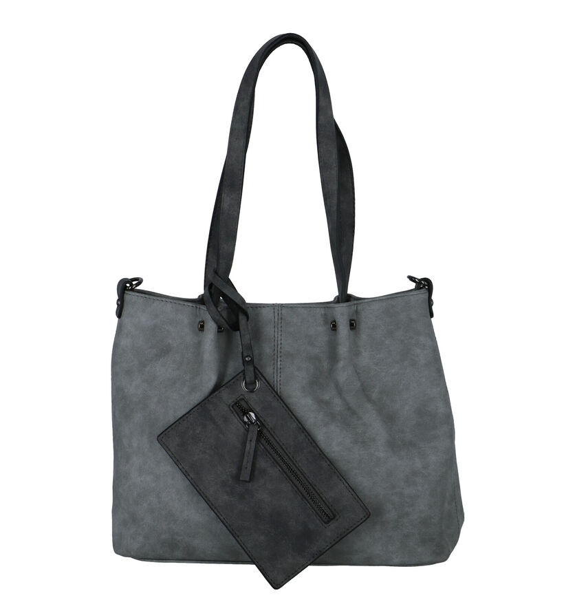 Emily & Noah Grijze Bag in bag Schoudertas in kunstleer (282172)