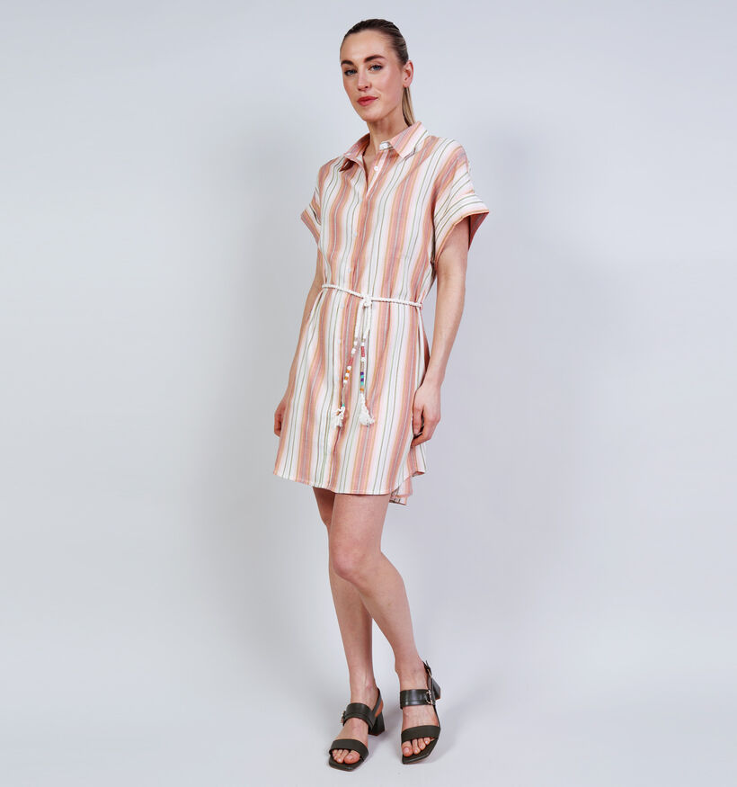 Orfeo Anya Oranje Hemdjurk Gestreept voor dames (371919)