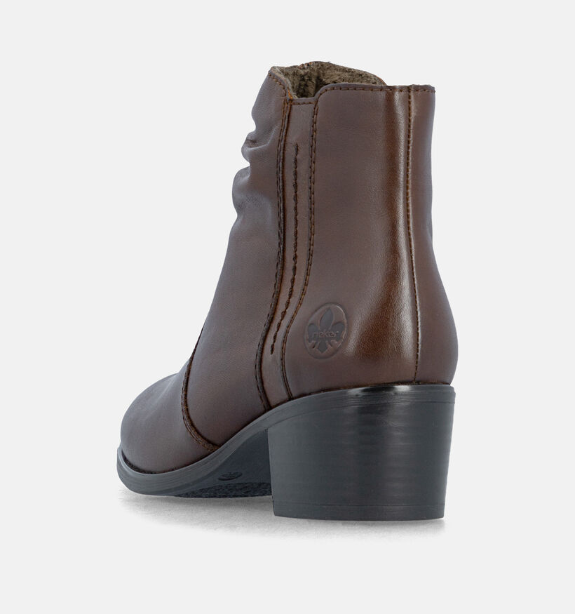 Rieker Bottines en Brun fonc&eacute; pour femmes (377934)