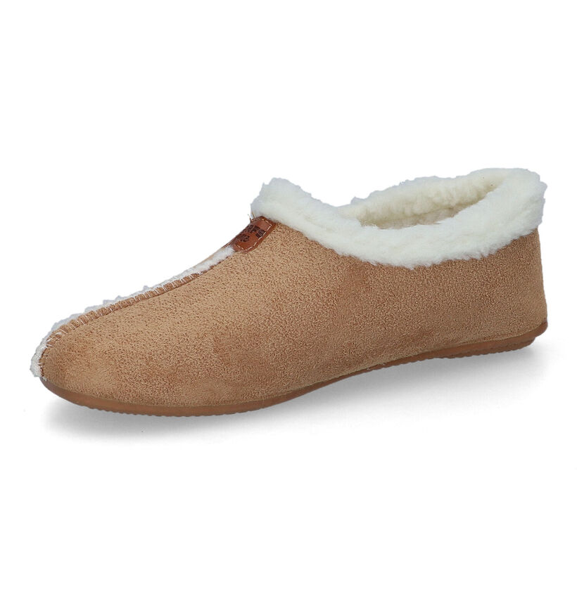 Torfs Home Pantoufles fermées en Beige clair pour femmes (315900)