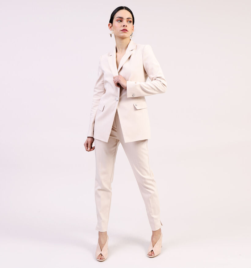 comma Beige Getailleerde Blazer (324092)