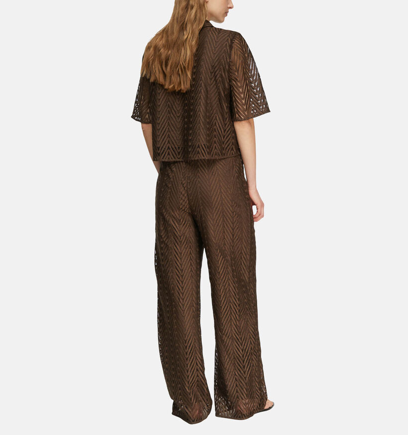 comma Donkerbruine Broek voor dames (373151)