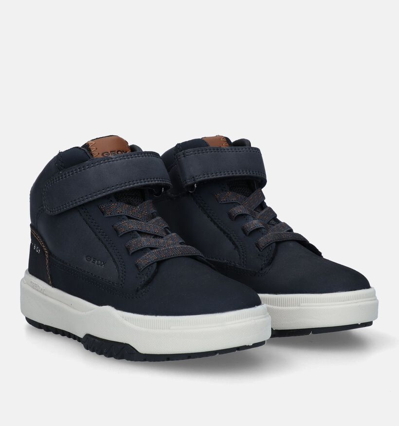 Geox Bunshee Blauwe Hoge Sneakers voor jongens (328528) - geschikt voor steunzolen