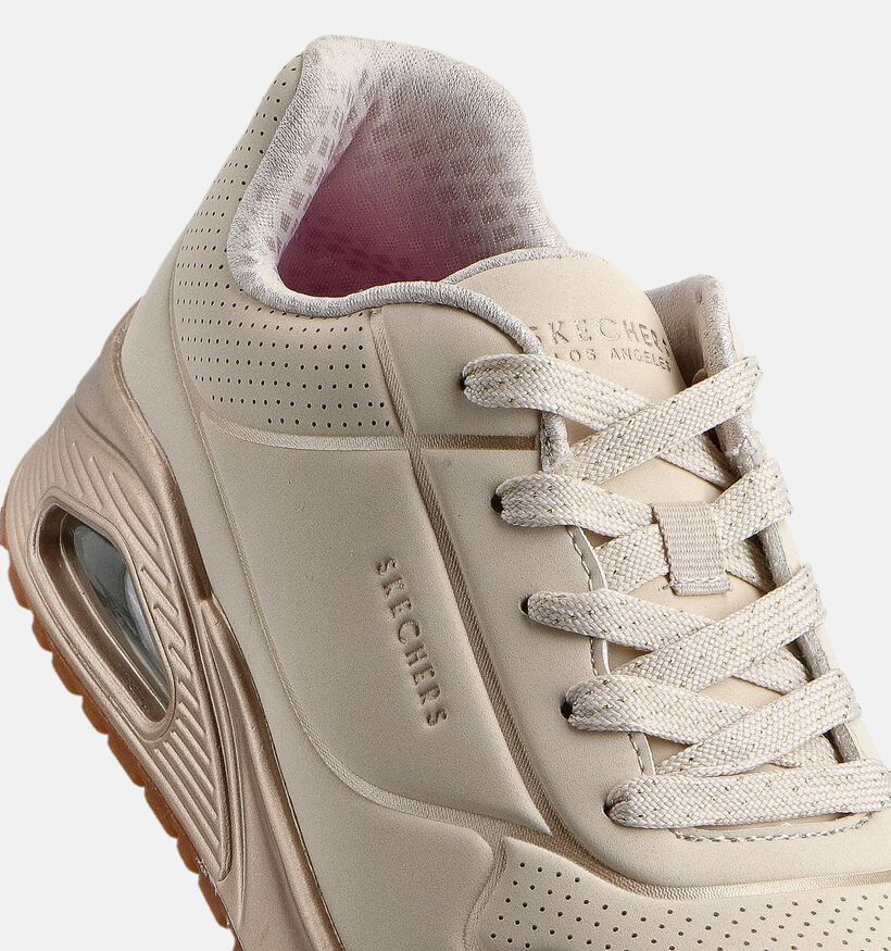 Skechers Uno Witte Sneakers voor meisjes (360944) - geschikt voor steunzolen