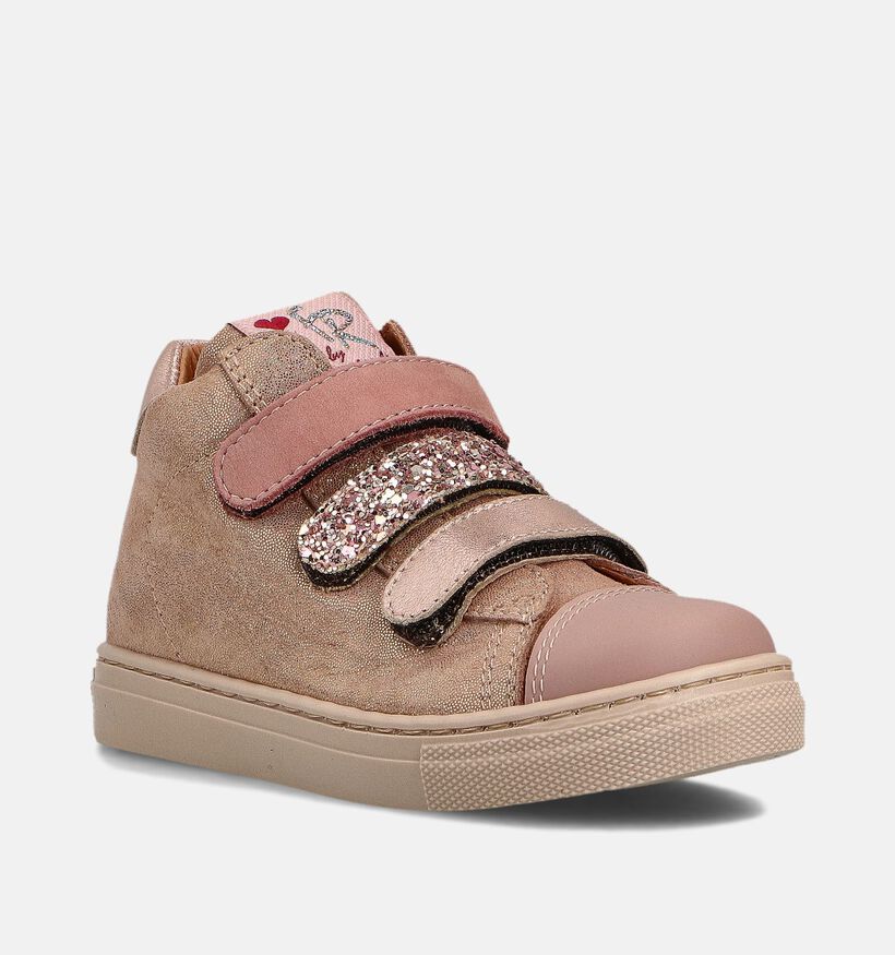 FR by Romagnoli Baskets montantes en Rose pour filles (364578) - pour semelles orthopédiques
