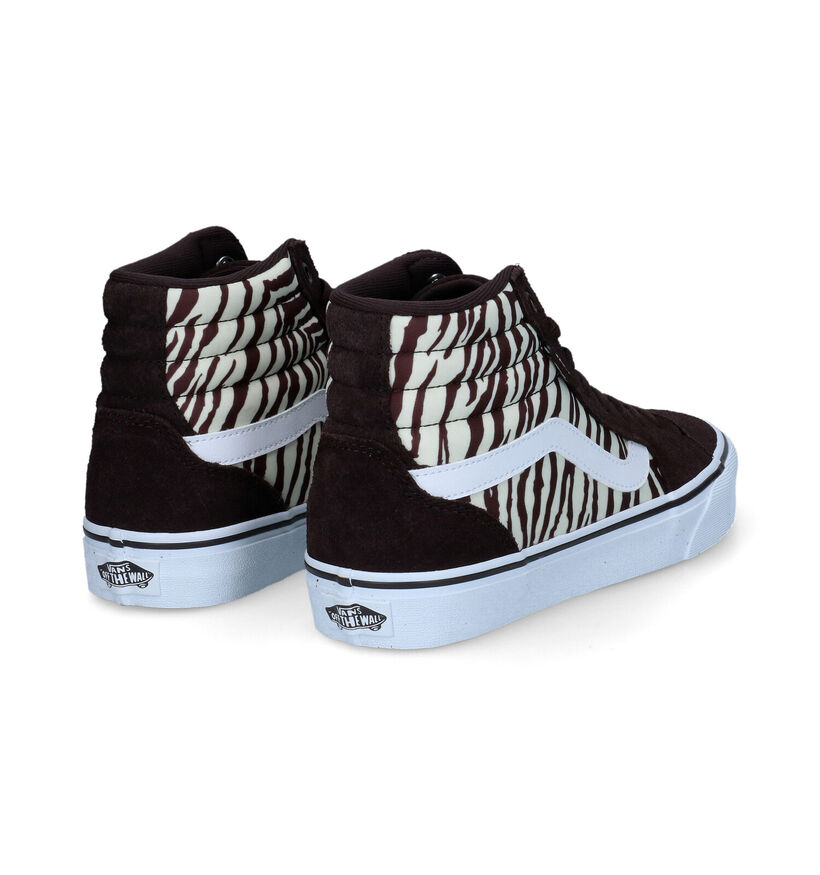 Vans Filmore Hi Baskets de skate en Noir pour femmes (328039)