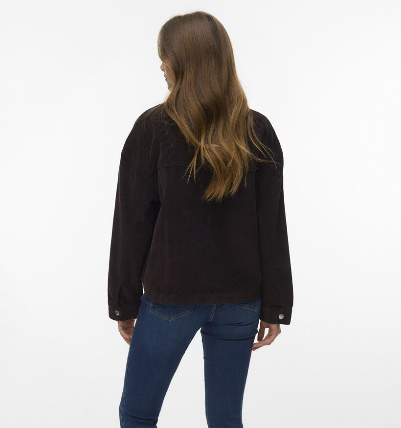 Vero Moda Jamie Manteaux courts en Brun fonc&eacute; pour femmes (377599)