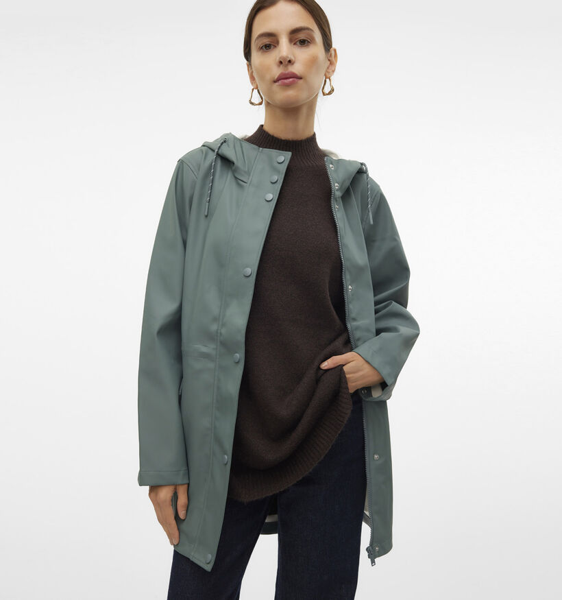 Vero Moda Malou Groene Regenjas voor dames (360095)