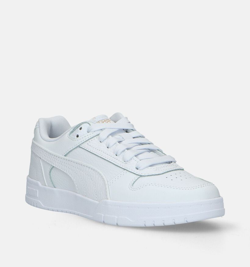Puma Game low Witte Sneakers voor jongens, meisjes (334468)