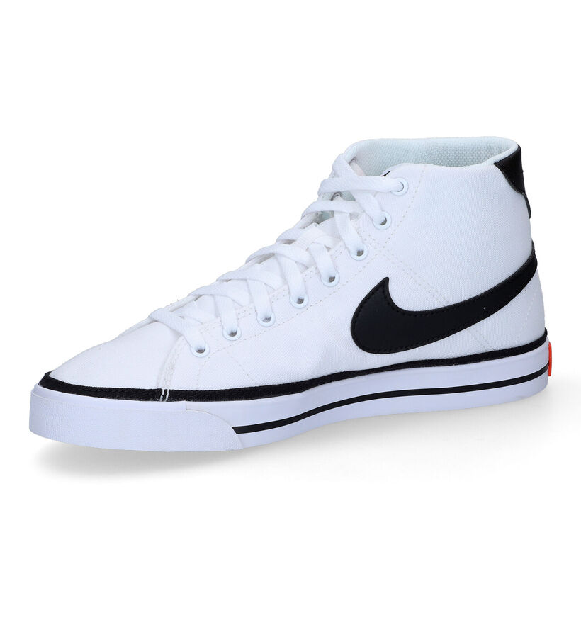 Nike Court Legacy Canvas Mid Witte Sneakers in stof (302684)