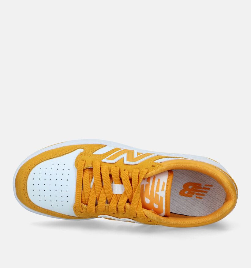 New Balance GSB480 Baskets en Jaune pour filles, garçons (327751) - pour semelles orthopédiques