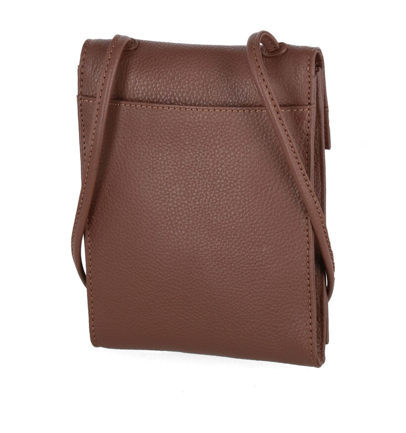 Crinkles Sac porté croisé en Camel pour femmes (342316)