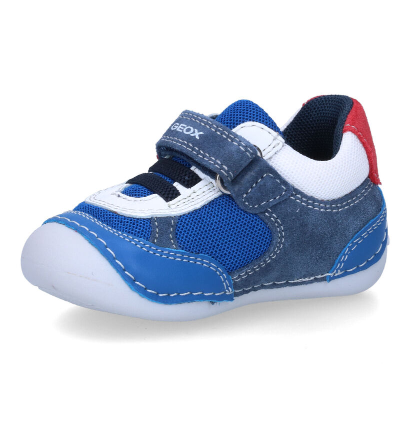 Geox Tutim  Baskets en Bleu pour garçons (303782) - pour semelles orthopédiques
