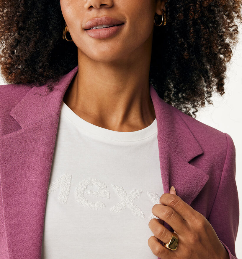 Mexx Cropped blazer en Mauve pour femmes (360704)