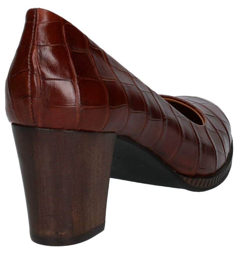 JHay Escarpins classique en Cognac en cuir (259701)