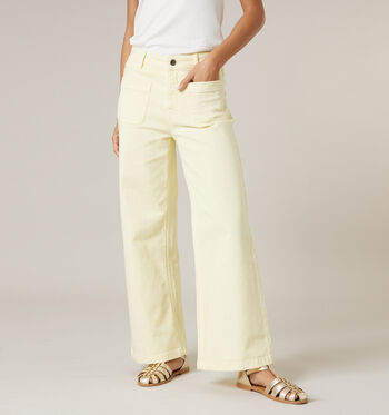 Deeluxe Original Jeans Blanc/Jaune