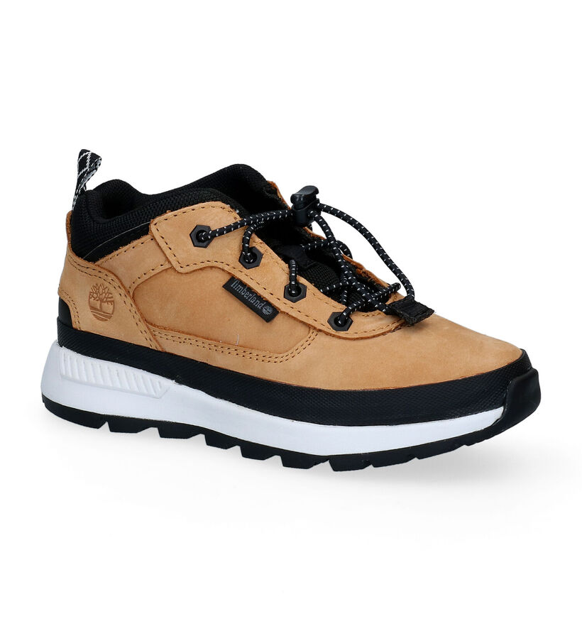 Timberland Field Tracker Low Bottines en Cognac pour garçons (329079) - pour semelles orthopédiques