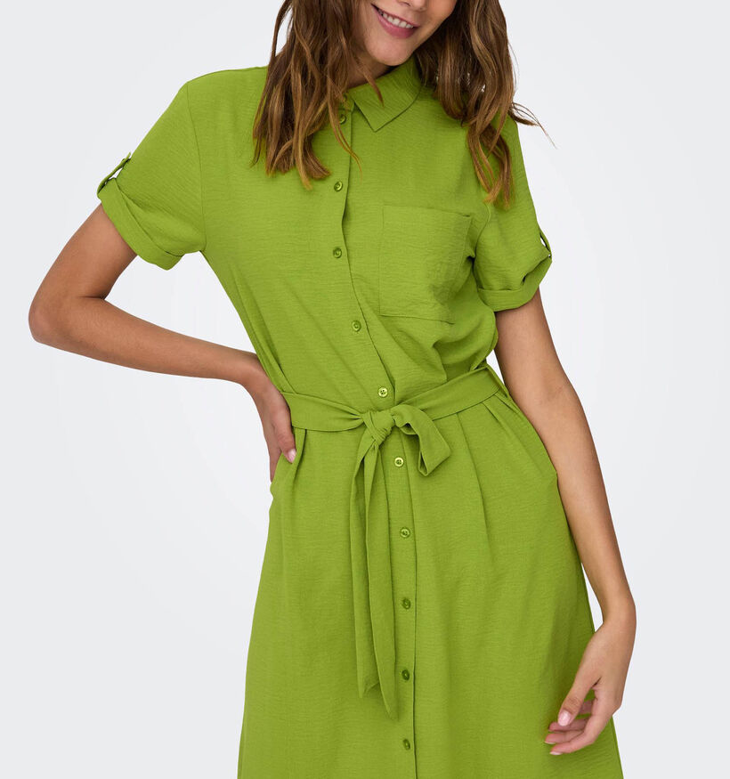 JDY Lion Midi Robe chemise en Vert pour femmes (335422)